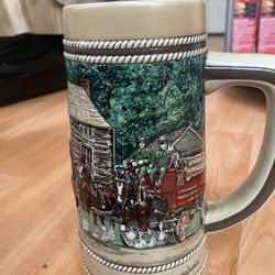 budweiser avon beer mug