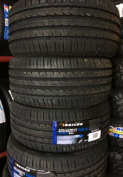 17” 4 new tires 225/45R17 front 245/40R17 rear