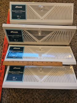 accord ventilation products baseboard diffuser ABBBWH15