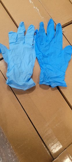 Blue Nitrile Exam Gloves / 5 Boxes / Any Size / POWDER-FREE 