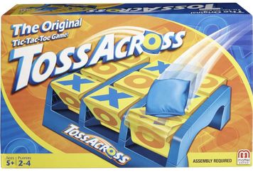 Mattel Games Toss Across Game, Beanbag Tic Tac Toe for 2 to 4 Players Ages 5 Years and Older