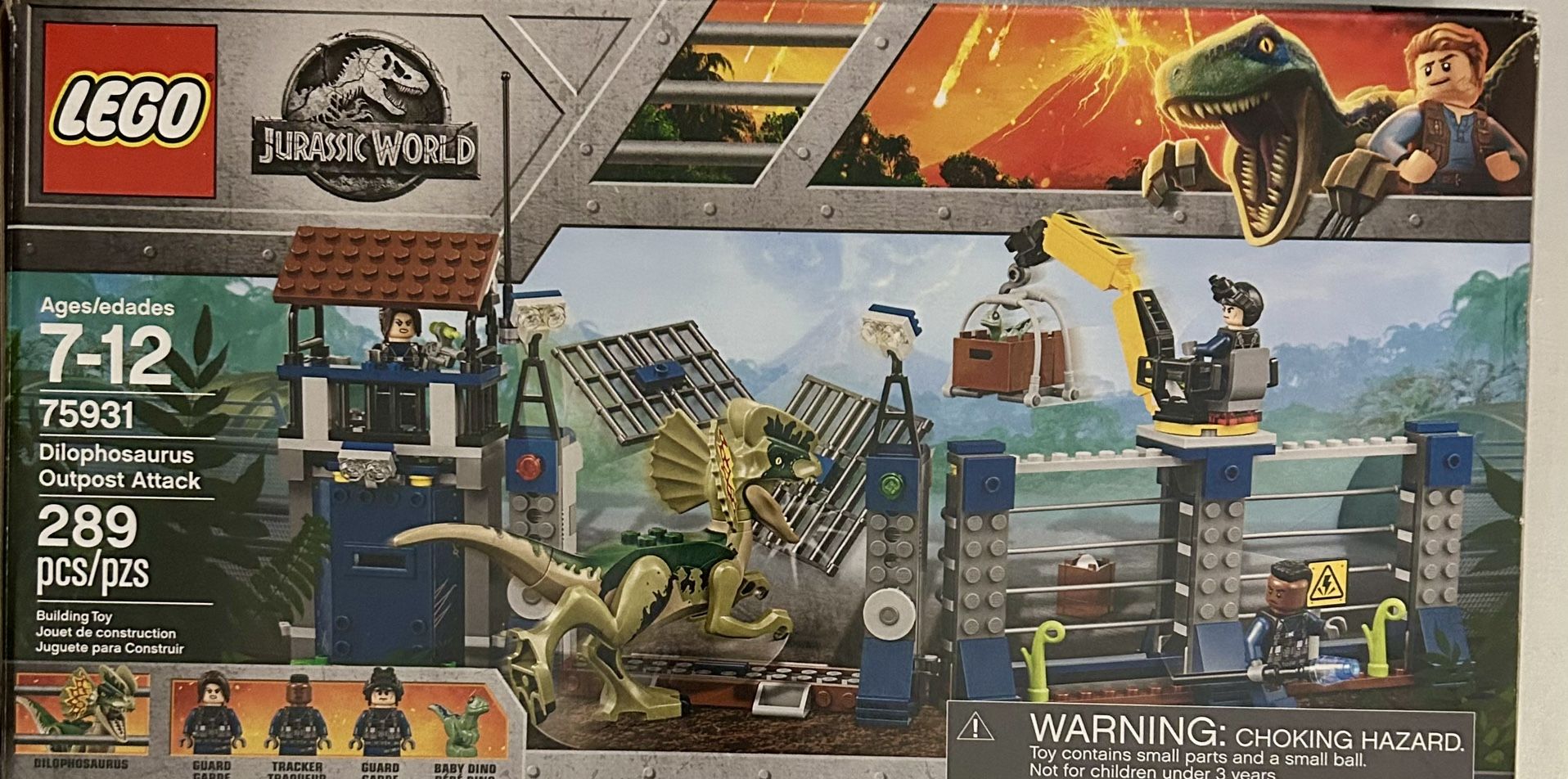 Jurassic Park Legos Dilophosaurus Outpost Attack