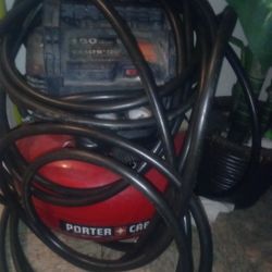 Air Compressor With 50ft Of Hose