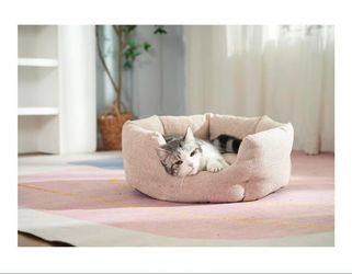 Washable Round Pet Bed - Extra Small