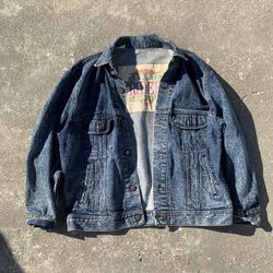 Vintage 80s LEE Easy Rider Denim Jacket Acid Wash