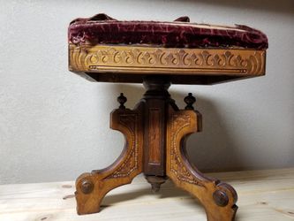 Tonk Antique Piano Stool