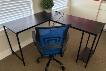 Desk and chair