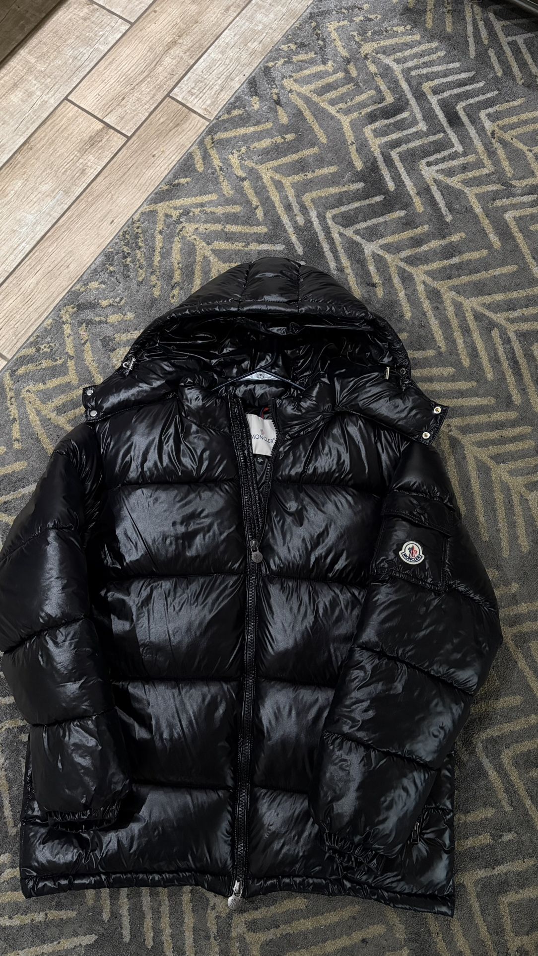 Moncler Maya black puffer jacket 