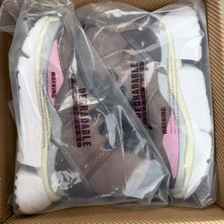 AUMU Retro Metal Buckle Suede Upper Elevator Hidden Heel Lace Up Winter Snow Boots