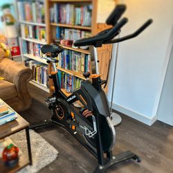 Yosuda exercise bike, brake pad stationary bike for home with App,like new
