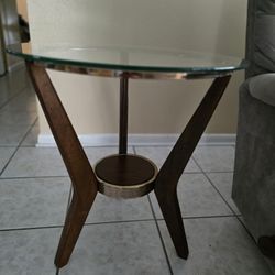 Glass End Table