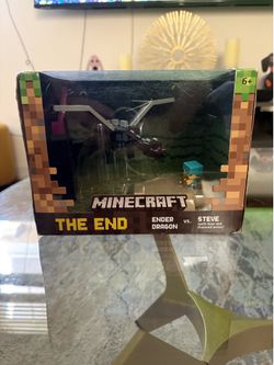 Minecraft THE END Ender Dragon vs Steve Figure