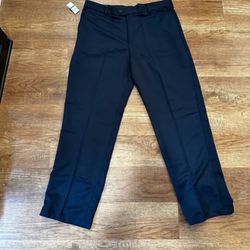 IZOD Golf Pants Classic Fit SportFlex 36x32 Pants Navy Dress Pants Mens