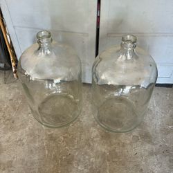 GLASS CARBOYS (2) 5 Gallon, $25 Each