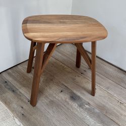 Walnut Mid Century stool or Side Table