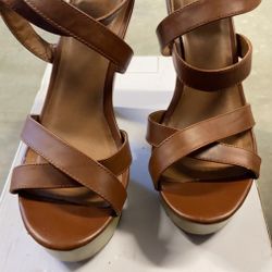 Strap Cognac Heels