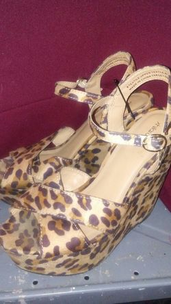 Leopard print Wedges