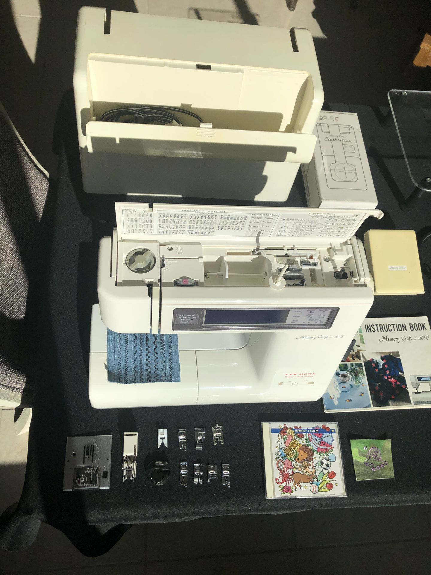 Janome Memory Craft 8000 Sewing Machine, Plus A Whole Lot Of Extra Accessories!!!