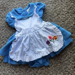 Disney Alice In Wonderland Dress & Headband