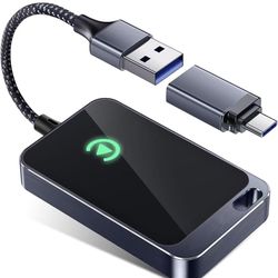 Wireless CarPlay Adapter for Apple iPhone - Multi-User Seamless Connection for Convert Wired to Wireless Car Play Adapter - No Latency from iOS 10+ to