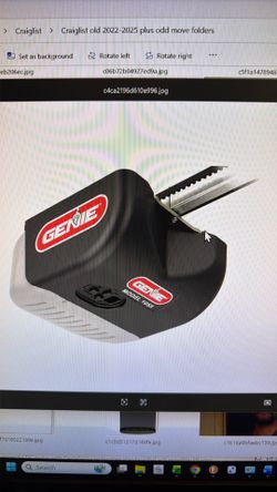 Genie Garage Door Opener Quite Lift 1055B With Battery backup