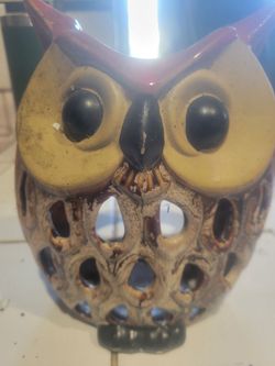 Owl planter/ Candle Holder