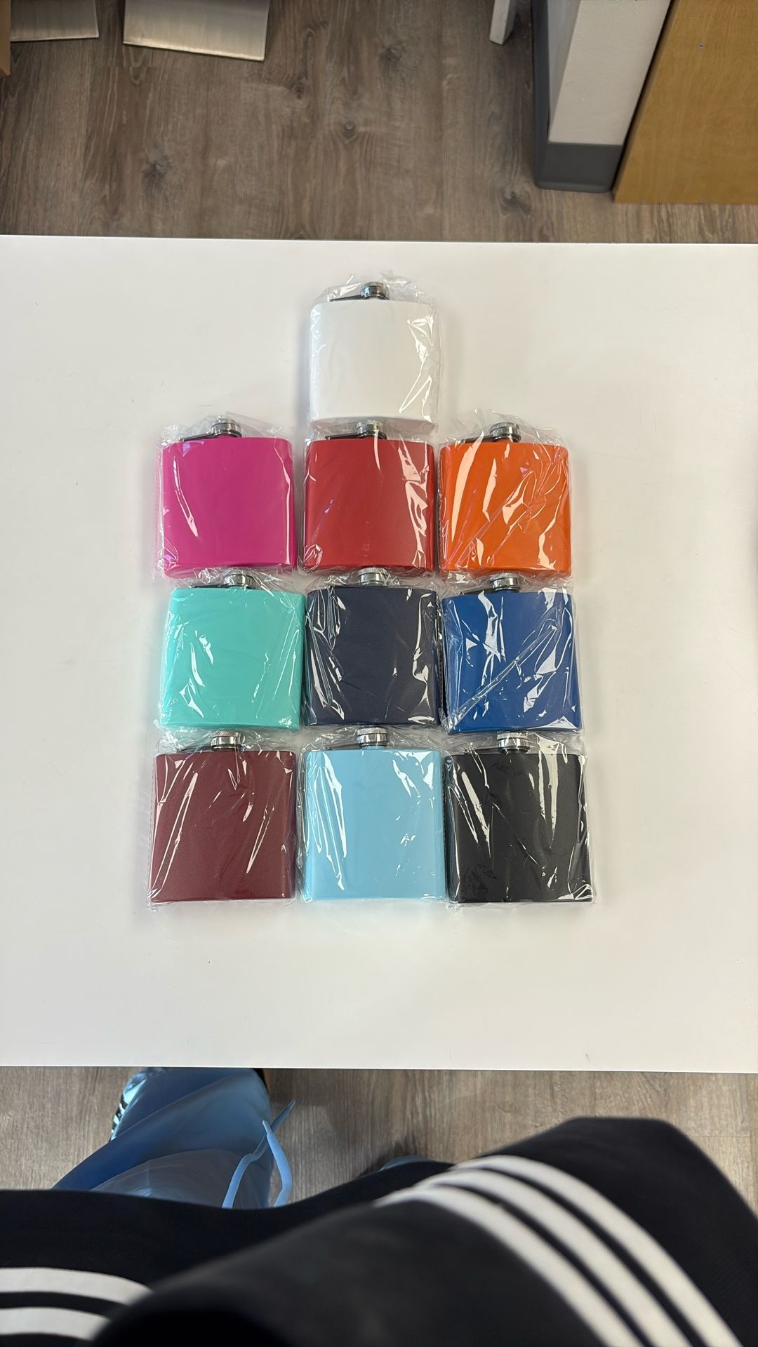 Powder Coated, Engravable Flasks