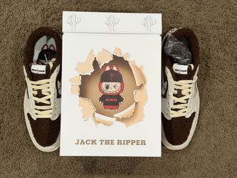 Jordan 1 Low Cold Sins Jack The Ripper Customs Mocha Sneakers - DS Mens 13.5