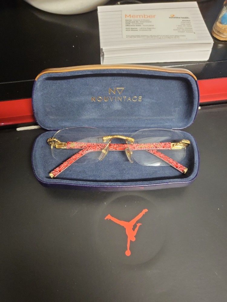 Nouvintage Dave East Red Glasses