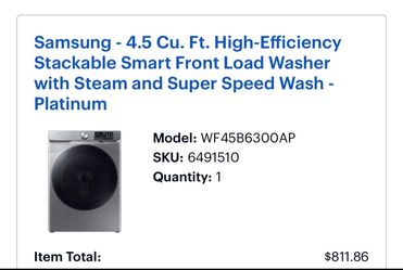Samsung Smart Washer & Dryer Set – $1,400 OBO