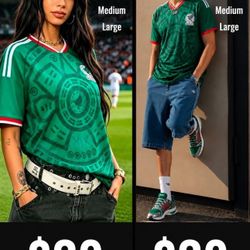 MEXICO JERSEYS (WHITE, GREEN & BLACK)