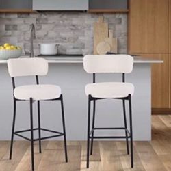 Czlolo Upholstered 27 inch Bar Stools - Set of 2