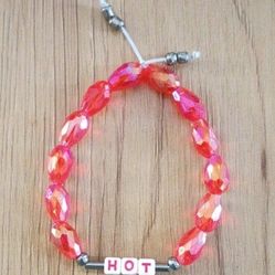 Unique Hang Made Fidget Red Hot Bracelet 