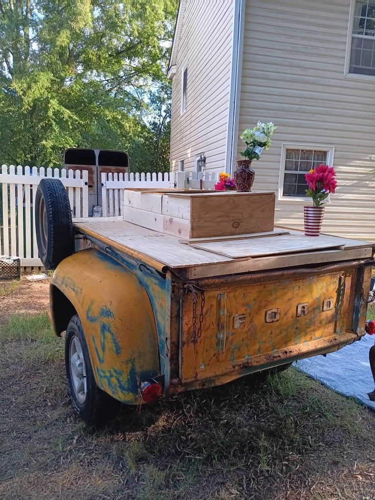 1960 Ford Truck Bed Flower Trailer
