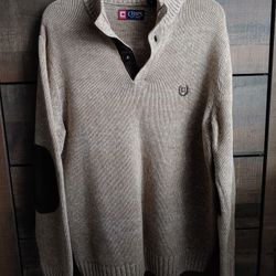 Chaps By Polo Ralph Lauren Men's Quarter Zip Sweater Jacket