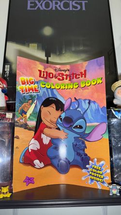Vintage 2004 Disney Lilo & Stitch Big Time Coloring Book With Poster