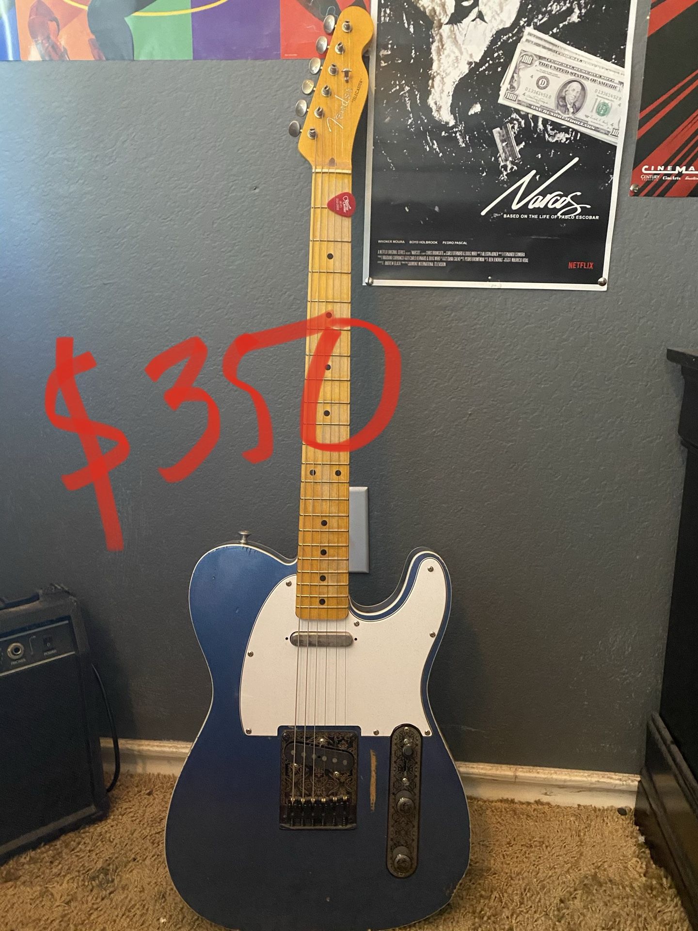 Blue Fender Guitar (Telecaster)