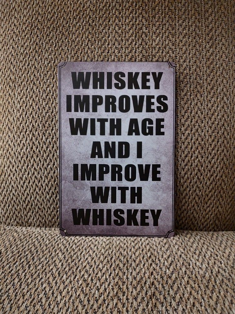 METAL BAR SIGN. 12" X 8". NEW. PICKUP ONLY.