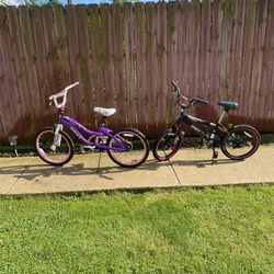 Kids Boy And Girl Bikes