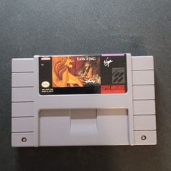 super nintendo video gane, lion king.