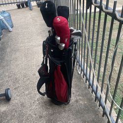 Left Handed Golf Kit With Bag