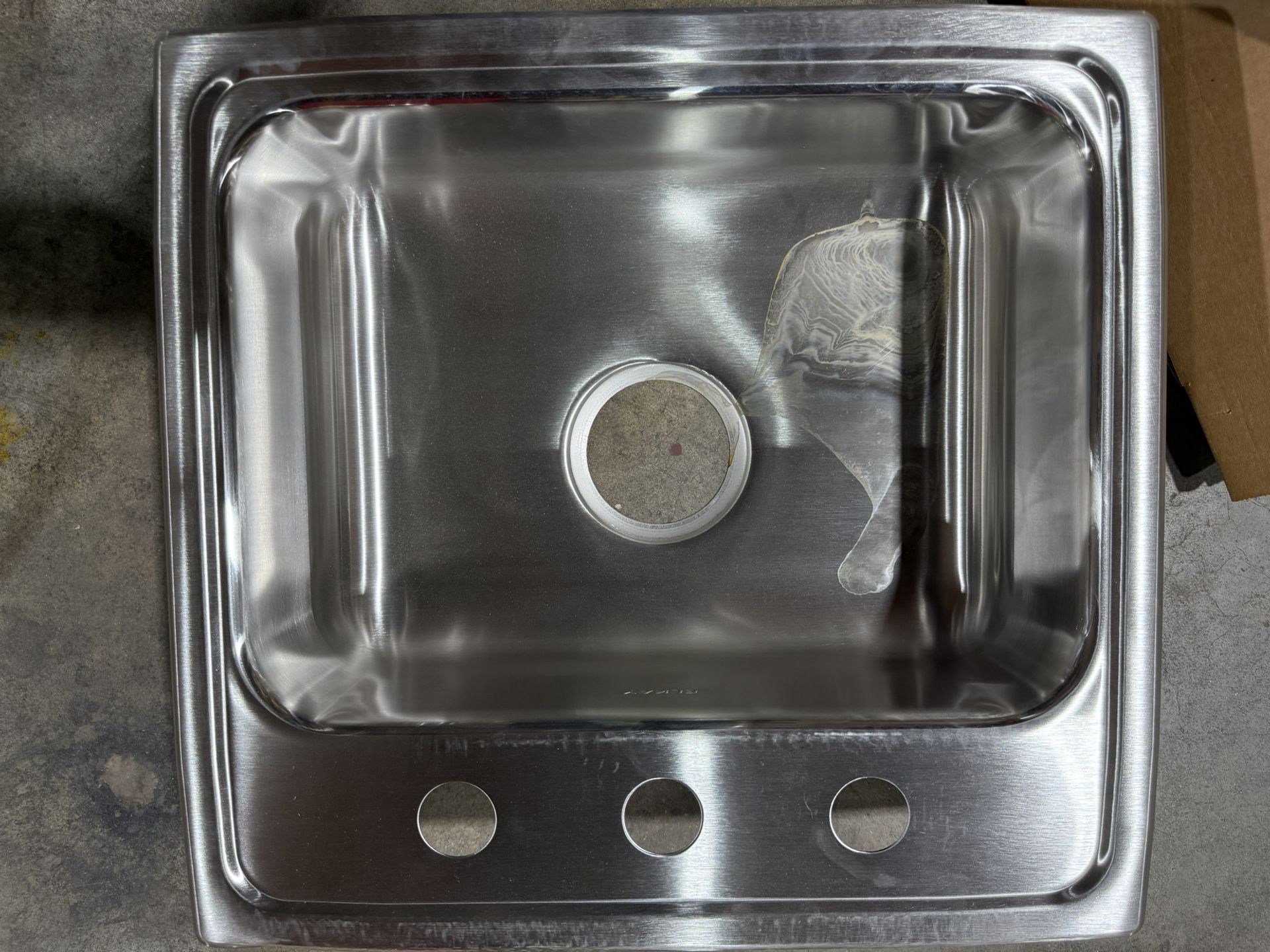Elkay Lustertone 19" Drop In Single Basin Stainless Steel Kitchen Sink