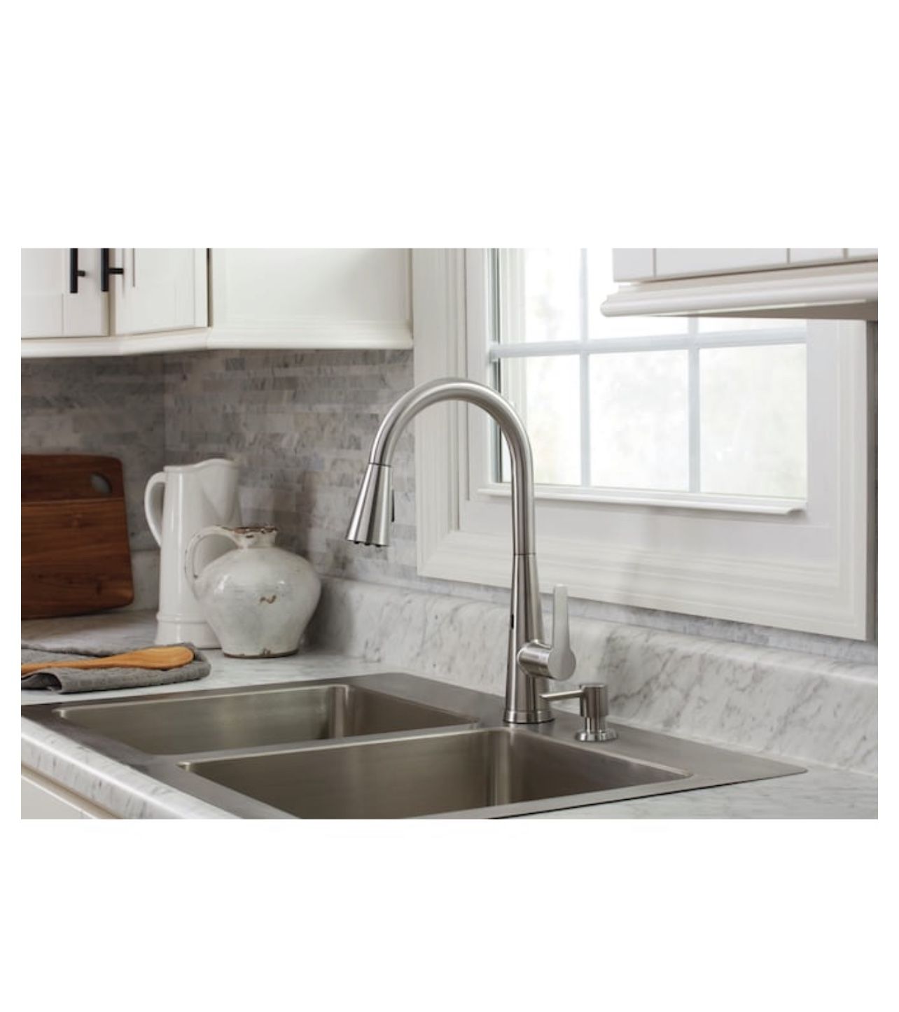 Stainless Steel Pull-down Kitchen Faucet Allen+Roth