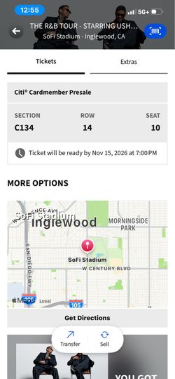 Chris brown tickets & usher