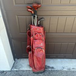 Golf Clubs And Bag 