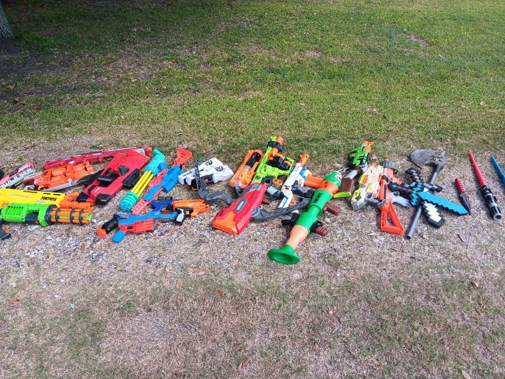 All Nerf Guns $20 Come Take Them ALL