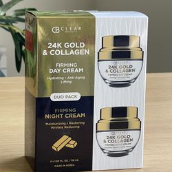 24k gold & collagen DAY and NIGHT Cream NWT
