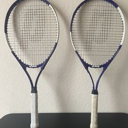 2–Prince 110 Thunder Tennis Racket - Aluminum Alloy 45-50 Lbs.