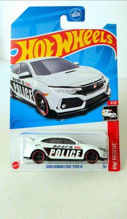 Hot Wheels 2018 Honda Civic Type R HW Rescue  White