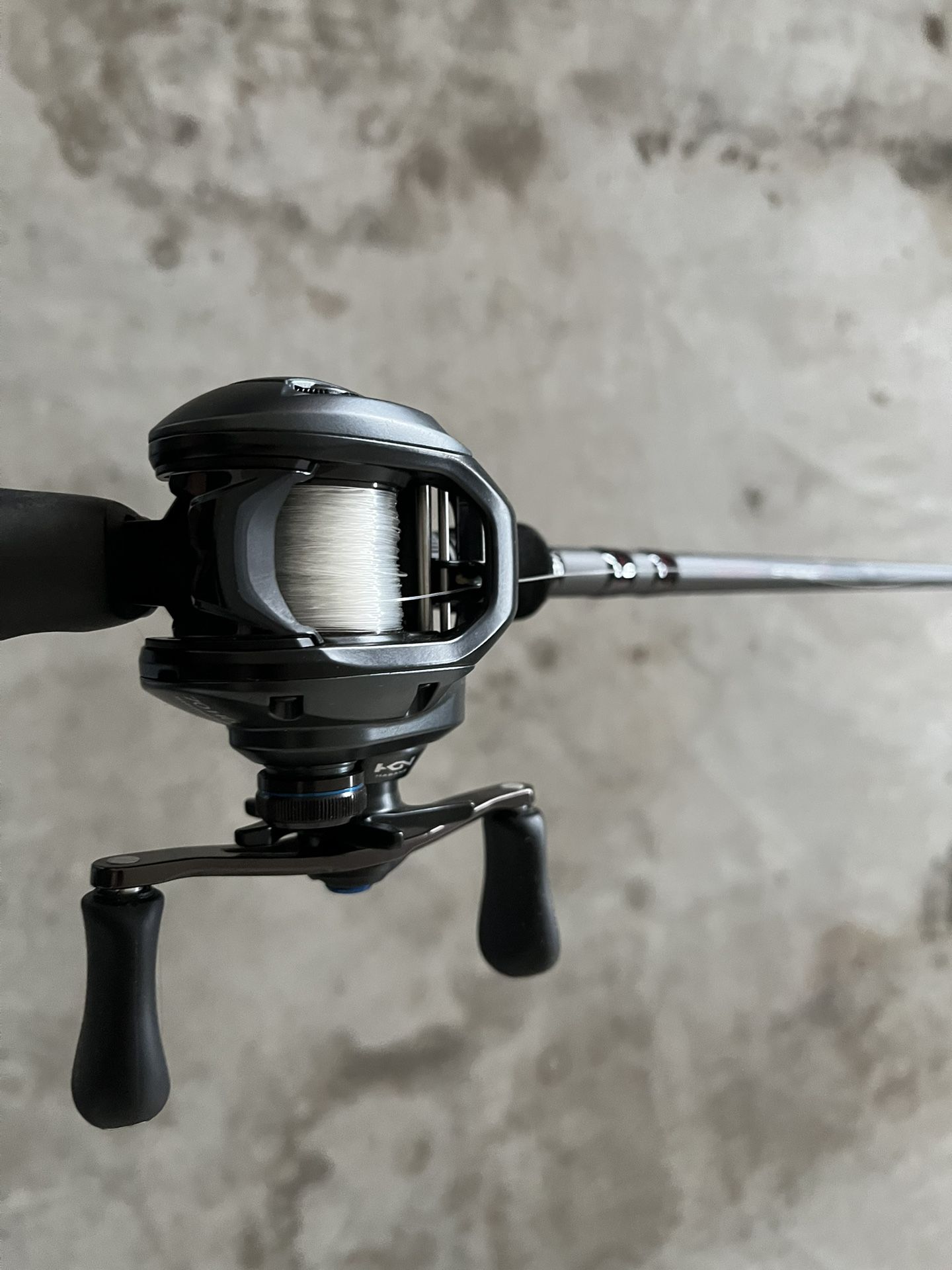 Fishing Reel and Rod - Shimano Curado 70HG / Quantum Smoke